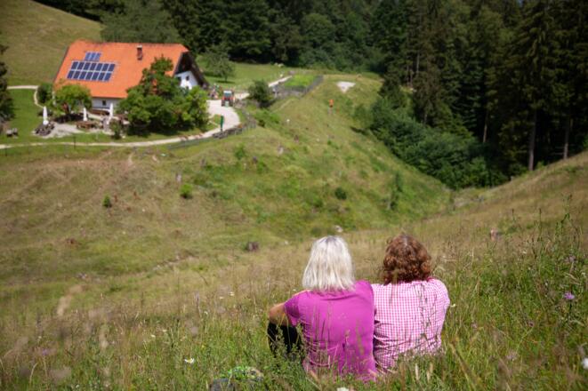 Blick auf die Hefteralm