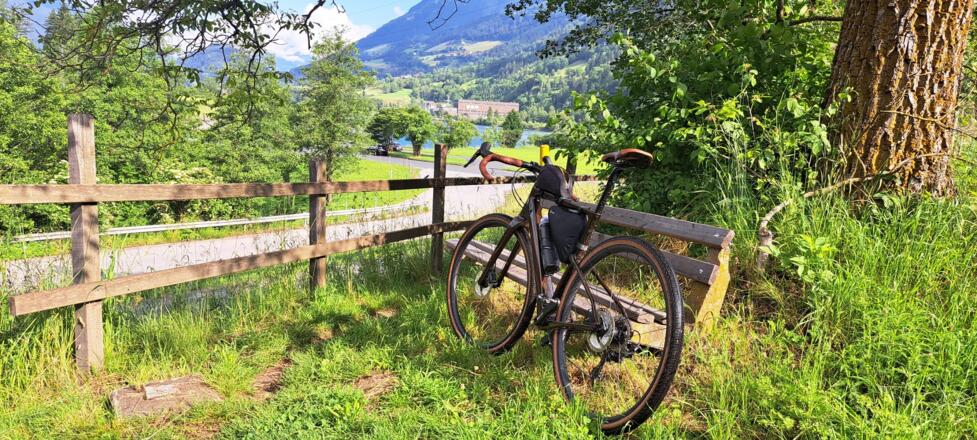 Vor dem Rottauer Stausee wartet ein schöner Single-Trail...