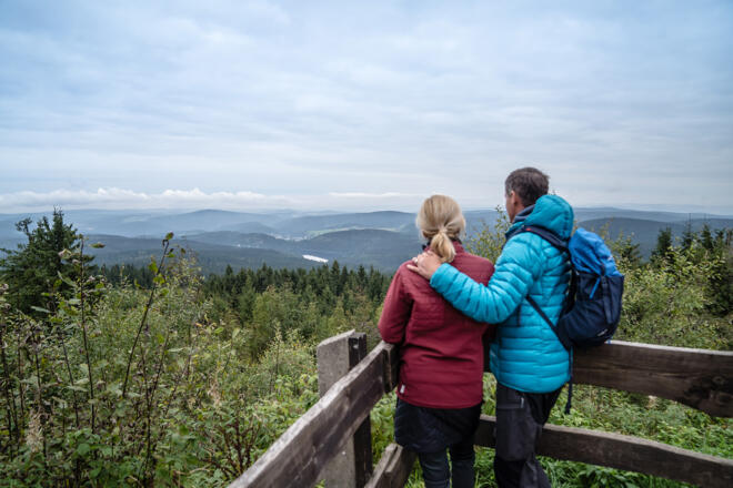 Ausblick vom Kammweg Erzgebirge-Vogtland