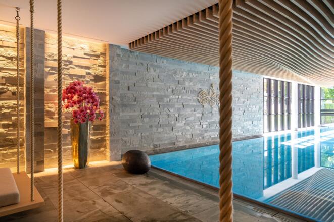 Mangfall Spa mit Pool - 1.500 m² Wellness Oase im Parkhotel Egerner Höfe