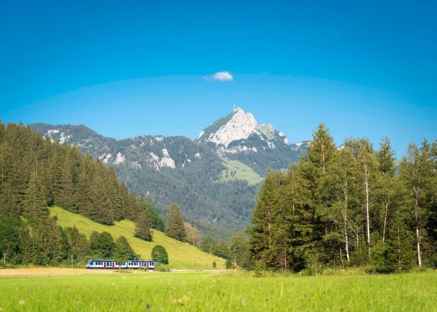 Mit der BRB Richtung Wendelstein