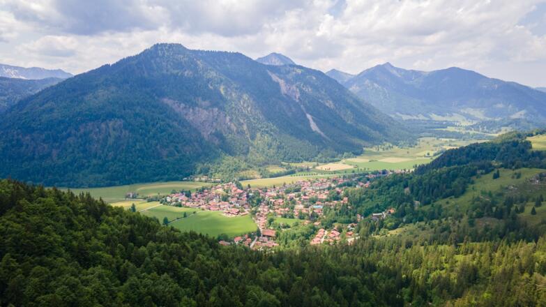 Blick auf Bayrischzell