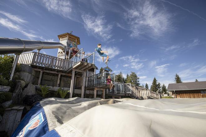 Sprung vom Lauser Turm