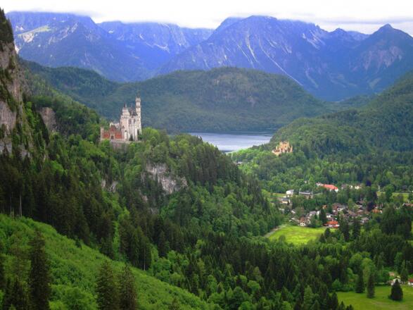 Herrliche Landschaftsbilder bietet Ihnen auch die Tour &quot;Hopfen am See - Hopfensee, Faulensee und die Ruine Hopfen&quot;