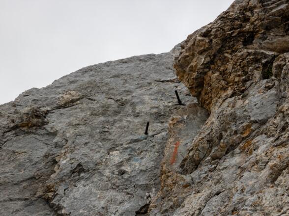 immer wieder (schwache) Markierungen und ein paar Stifte