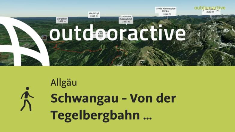 Schwangau - Von der Tegelbergbahn (Bergstation) zur Buchenbergbahn (Bergstation)