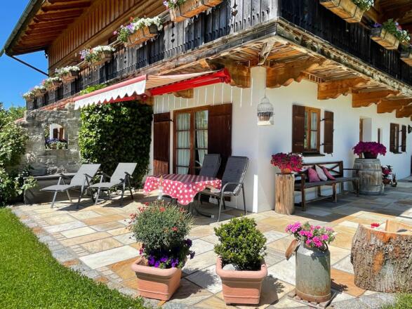 Morgen- und Abendsonne auf der Terrasse