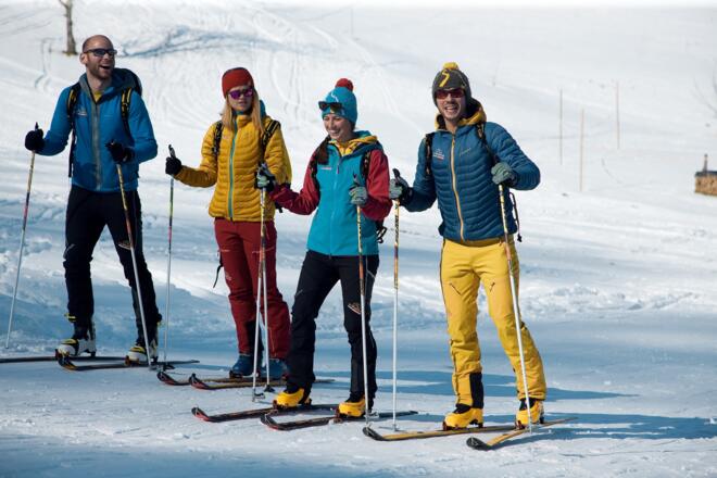 Tourengeher am Dürrnberg