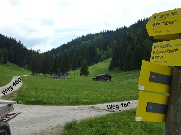 Weggabel Melchersteffl Alm