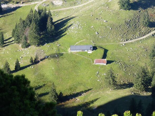 Tiefental Alm vom Hennenkopf aus