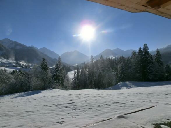 Hotel Bellevue Riezlern Winter Aussicht