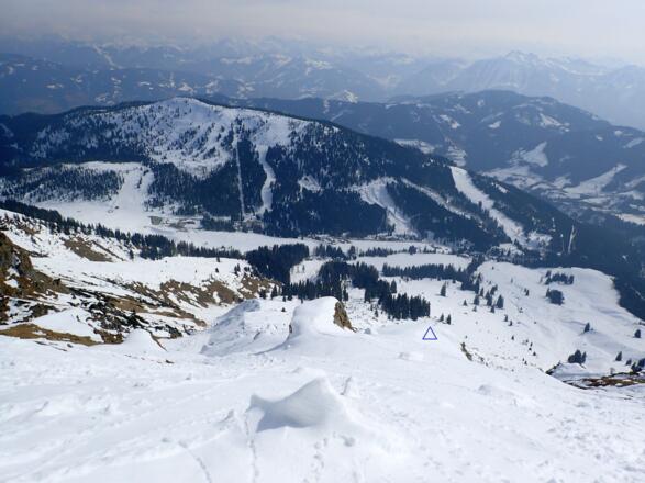 Oberhalb vom Schoberofen mit Blick zum Hochkeil