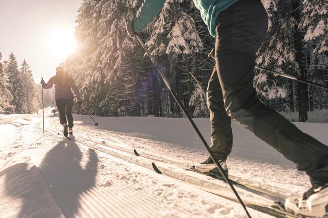 Langlaufen im Nordischen Zentrum Böhmerwald