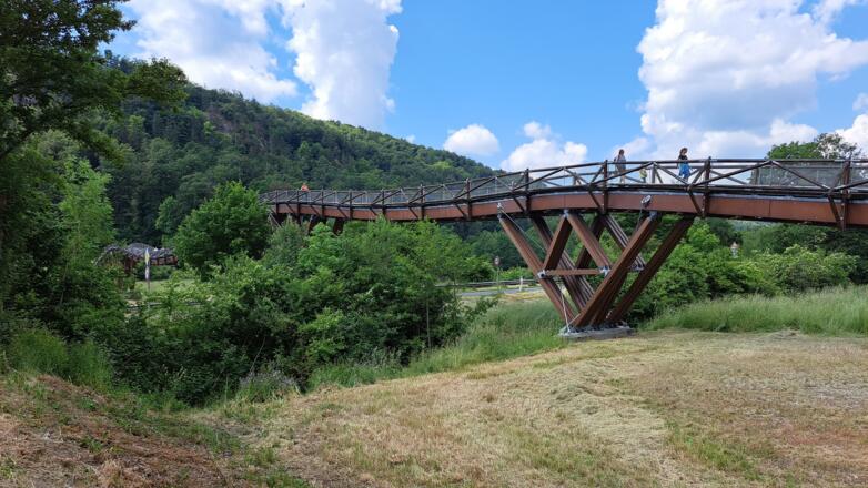 Holzbrücke bei Essing