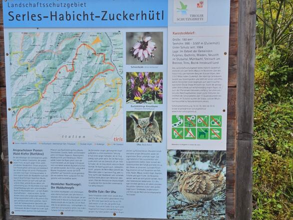 Landschaftsschutzgebiet (markiert ist der Standort des GH Sonnenstein)