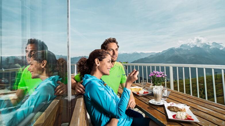 Terrasse auf 2.000 m - mit traumhaftem Ausblick