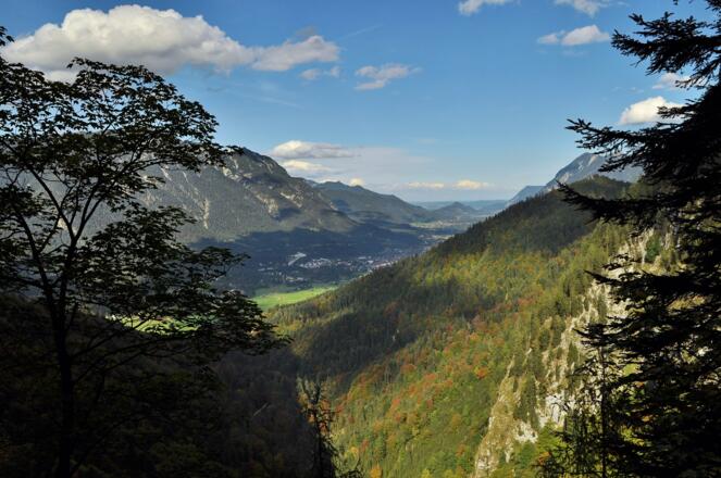 Panorama auf dem Weg zurück nach Hammersbach