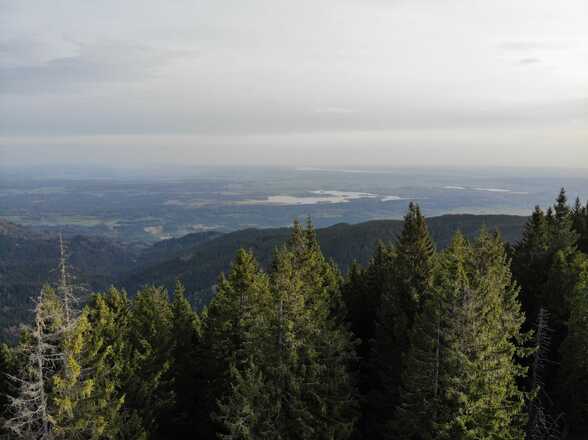 Blick vom Aufacker Richtung Staffelsee