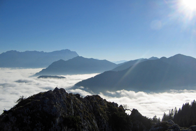 Bergtour - Laber - Gipfel mit Wettersteinblick