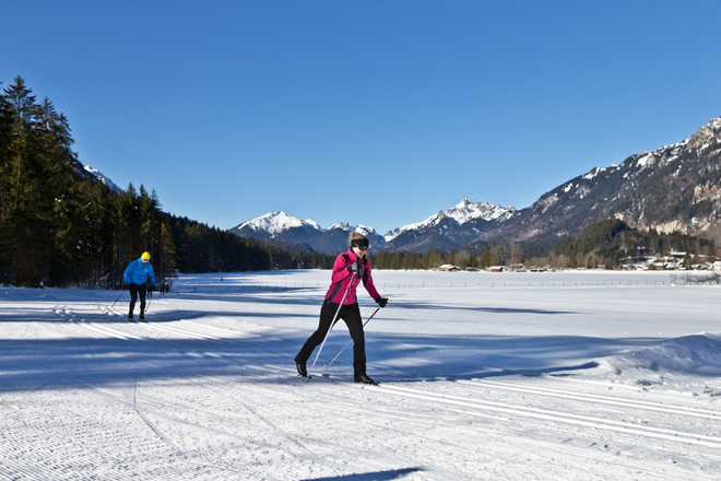 Langlaufloipe Dickelschwaig Runde - Graswangtal mit Scheinberg