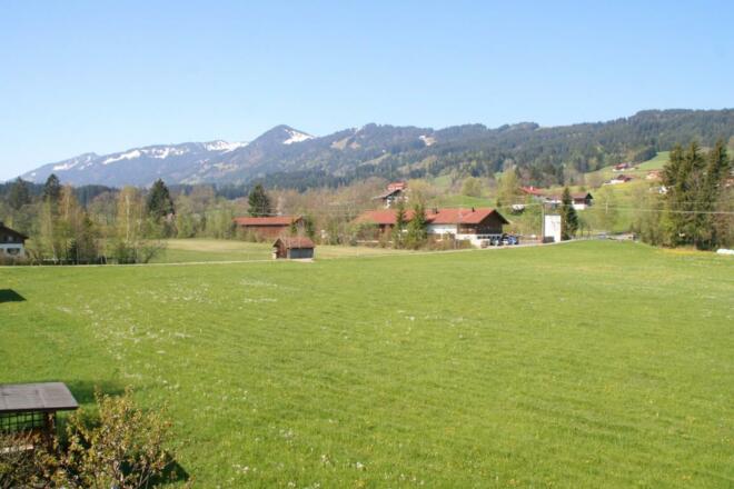 Aussicht von der Wohnung im Sommer