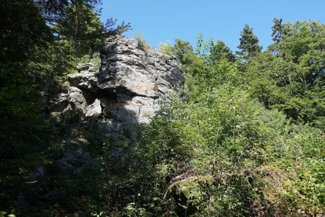 Hirschmannfelsen von unten