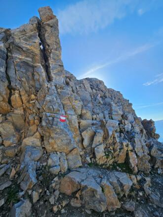 Der letzte Aufschwung vor dem Serles-Gipfel