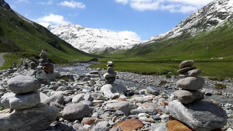 Rosanna Richtung Heilbronner Hütte