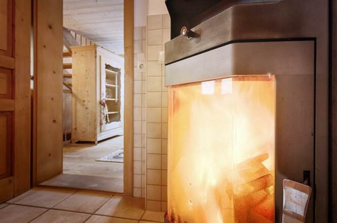 Bergfrieden in Partenen - Kaminofen Küche