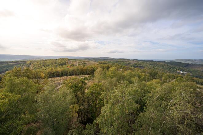 Ausblick vom Pfannenbergturm Siegen/Neunkirchen