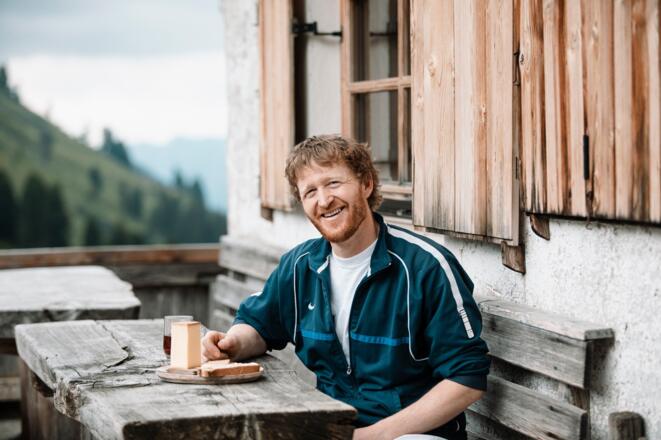 Almsenner Hannes Klingler auf der Steinbergalm