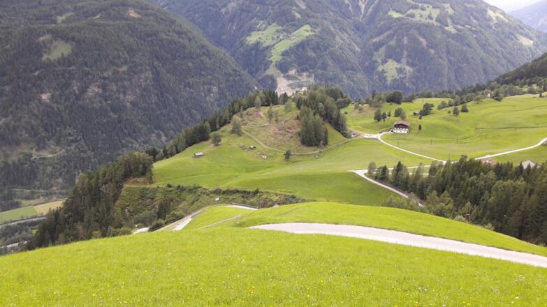 Blick zurück nach Oberleibnig