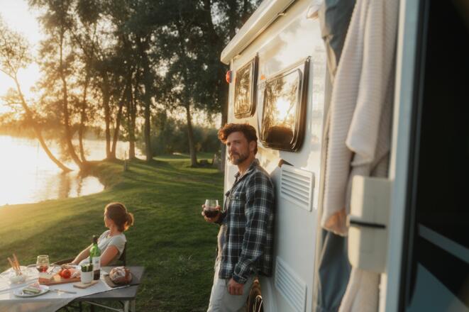 Camping an der Donau