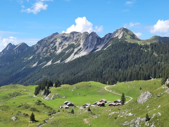 Kurz vor der Alpe Laguz