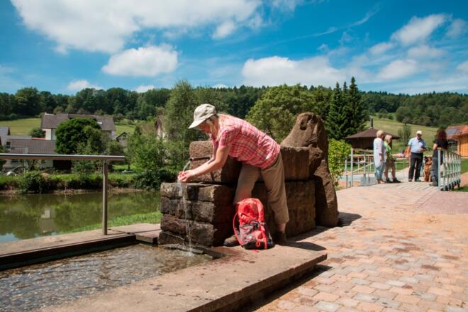 Wassertretanlage am Freizeitgelände Eschau - Wildensee