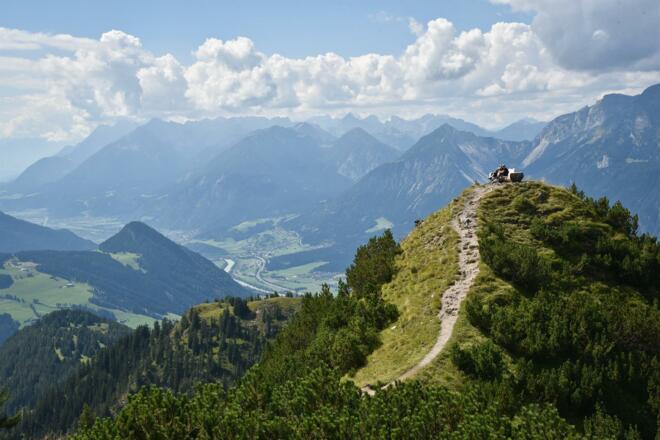 Lieblingsplatz am Gratlspitz: Aussichtsbank