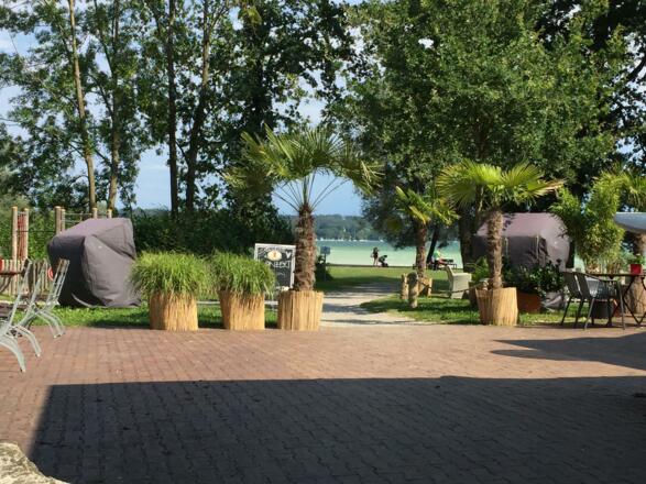 Strandbad Eching, am Ziel