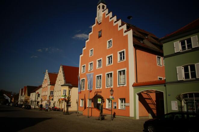 Marktplatz in Langquaid