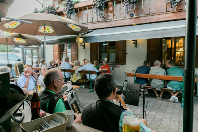 Biergarten im Oberen Wirt
