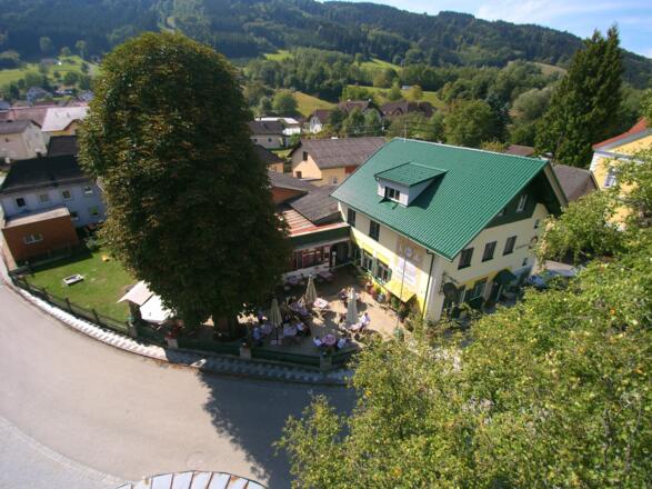Gasthof von oben