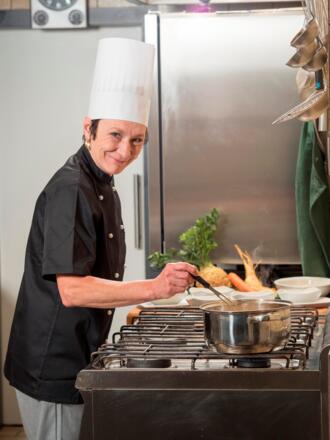 Chef in der Küche