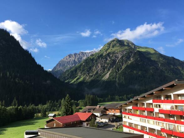 Blick vom Balkon