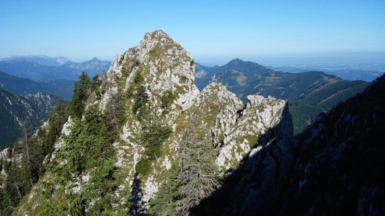 Abstieg, Blick zum 4. Gratgipfel