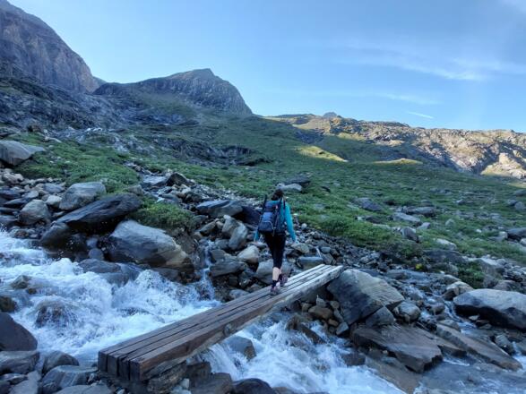 Brücke auf der Mooserbodenseite