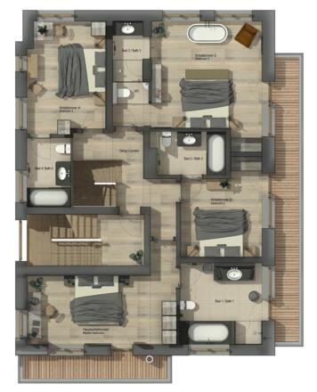 The Main Chalet 1. Obergeschoss
