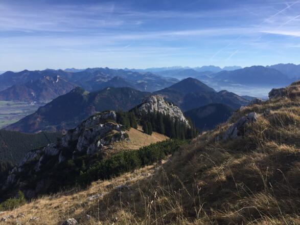 Blick vom Gipfel nach Osten