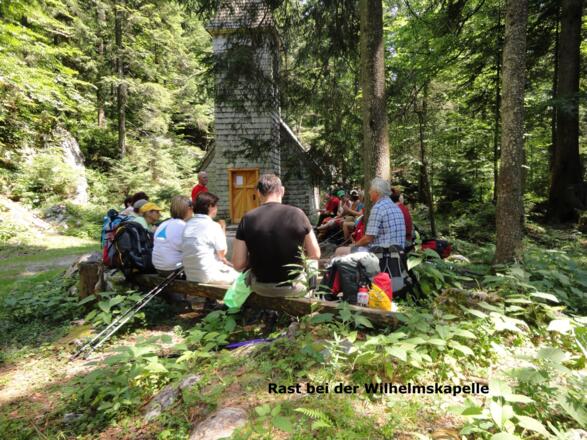 Rast bei der Wilhelmskapelle