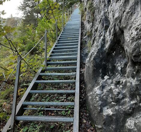 Stahltreppe ~1120m