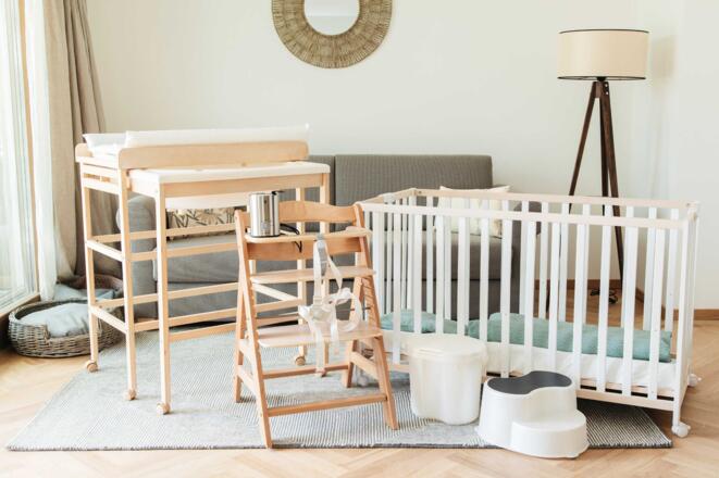 Unsere Babyausstattung für pauschal EUR 30.-/Aufenthalt