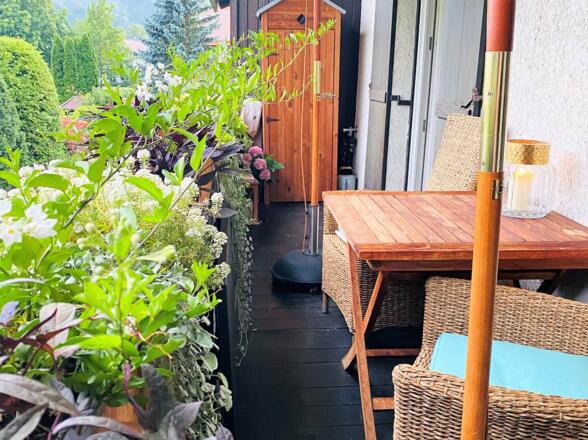 Balkon im Sommer
